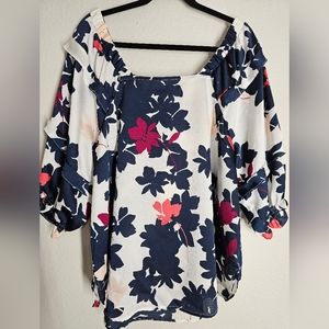Liz Claiborne Long Sleeve Floral Blouse
